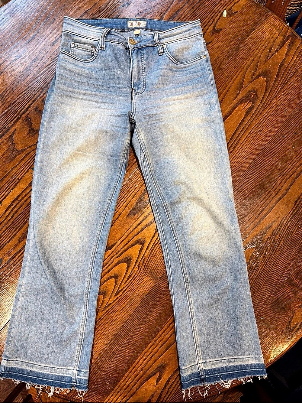 KUT from the Kloth Kelsey FAB AB Ankle Flare Jeans in Blue Size 4